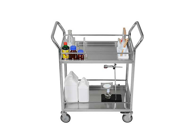 厦门医用不锈钢推车-医用双层手推车-医疗手推车报价